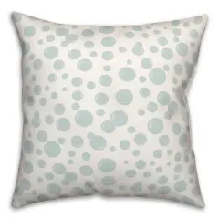 Bubbles All Over Throw Pillow White