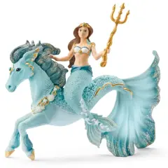 schleich&reg; Bayala&reg; Mermaid Eyela on Underwater Horse Figurine Playset