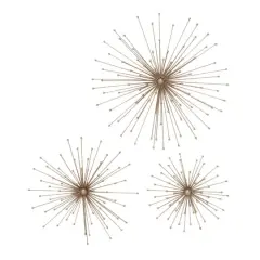 Gold Metal Modern Wall D&eacute;cor Set