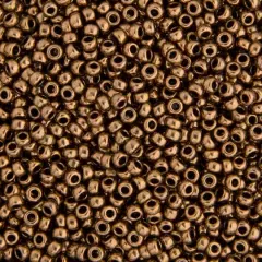 Miyuki&reg; 11/0 Glass Seed Beads, 22g Bronze Opaque Metallic
