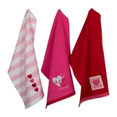 DII&reg; Valentines Day Embroidered Dishtowels, 3ct.