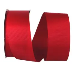 The Ribbon Roll 2.25" x 50yd. Grosgrain Allure Solid Ribbon Scarlet