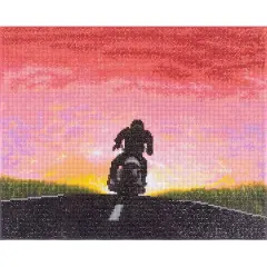 Diamond Dotz&reg; Advanced My Time My Motorcycle Diamond Painting Kit