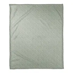 Quatre Coral Fleece Blanket Green/Blue