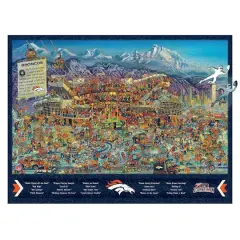 Joe Journeyman NFL Wooden Puzzle Denver Broncos
