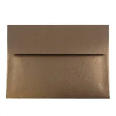 JAM Paper A7 Metallic Invitation Envelopes, 25ct. Bronze Stardream