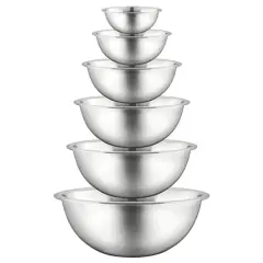 Nutrichef Stainless Steel Mixing Bowl Set