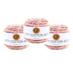 3 Pack Lion Brand&reg; Comfy Cotton Blend Yarn Lovie Dovie