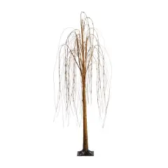 6ft. Pre-Lit Willow Artificial Christmas Tree, Warm White LED Lights