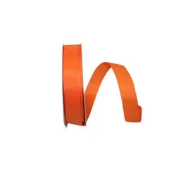 Reliant 7/8" x 50yd. Linen Touch Mono Solid Ribbon Orange