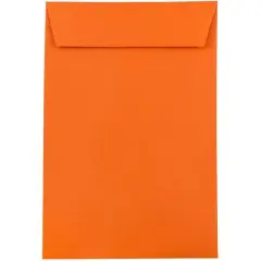 JAM Paper 6" x 9" Orange Recycled Open End Envelopes