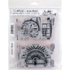 Stampers Anonymous Tim Holtz&reg; Inventor 1 Cling Stamps