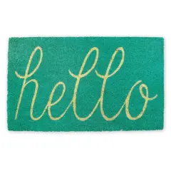 DII&reg; Hello Doormat Aqua