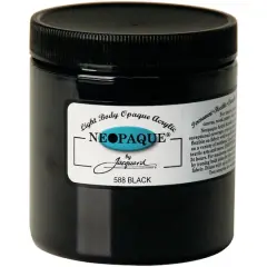 Jacquard Neopaque&reg; Acrylic Paint, 8oz. 588 Black