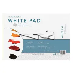 New Wave&reg; White Pad&trade; Rectangular Paper Palette, 11'' x 16''