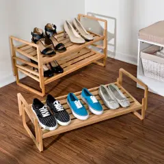 Honey Can Do 3-Tier Nesting Bamboo Shoe Rack