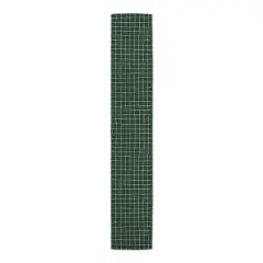 Dark Green Pencil Lines Outdoor Table Runner