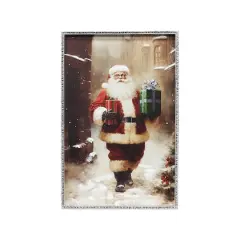 30" Santa with Gifts Canvas Wall D&eacute;cor by Ashland&reg;