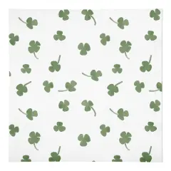 Tiny Shamrock Pattern 10" x 10" Cotton Twill Napkin