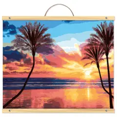Beach Sunset with Palm Trees Paint-by-Number Kit by Artist's Loft&trade; Necessities&trade;