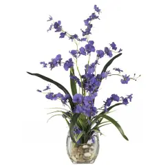 19" Purple Dancing Lady Orchid Arrangement in Vase