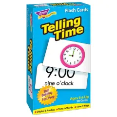Trend Enterprises&reg; Telling Time Skill Drill Flash Cards