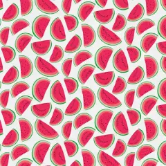 Fabric Editions White Watermelon Cotton Fabric