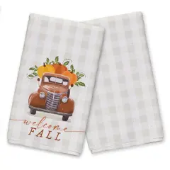 Welcome Fall Truck Tea Towels, 2ct.