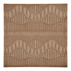 Lace Pattern Cotton Twill Napkin Rust