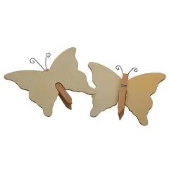 S&S Worldwide&reg; Unfinished 4.5" Wooden Butterflies, 12ct.