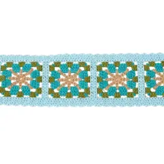 1.5" Crochet Panel Trim by Celebrate It&reg; Blue