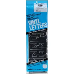 Graphic Products 4" Permanent Adhesive Vinyl Letters Black