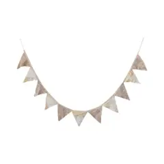 Hello Honey&reg; 6ft. Multicolor Kantha Sari Fabric Pennant Garland