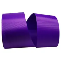 The Ribbon Roll 3" x 50yd. Grosgrain Allure Solid Ribbon Purple