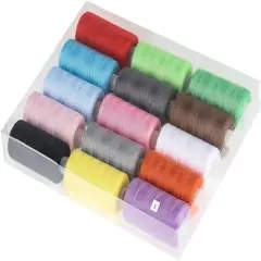 HAITRAL&reg; 15 Color Lively Cotton Sewing Thread Kit