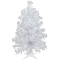 18" Unlit White Iridescent Spruce Artificial Christmas Tree