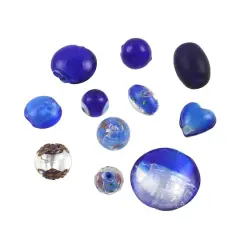 Mixed Lampwork Glass Craft Beads by Bead Landing&trade; Blue