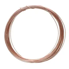 The Beadsmith&reg; Wire Elements&trade; 21 Gauge Tarnish Resistant Half Round Soft Temper Wire, 4yd. Rose Gold