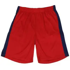 Galaxy by Harvic Boys Active Trim Mesh Basketball Shorts Red/Navy