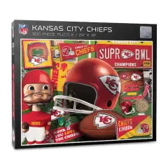 NFL Retro Series 500 Piece Puzzle Kansas City Chiefs