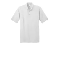 Port & Company&reg; Neutrals Core Blend Jersey Knit Polo White