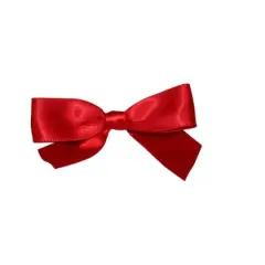 JAM Paper 3.25" Satin Twist Tie Bows, 100ct. Red