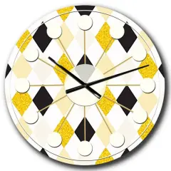 Designart 'Gold Chic Design Ii Mid-Century Modern Wall Clock