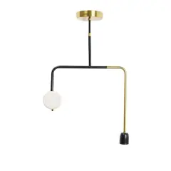 Hello Honey&reg; Minimalist Geometric Modern Marble Pendant Lamp