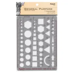 Pickett General Purpose Inking Template, 6" x 8"