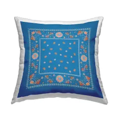 Stupell Industries Blue Sky Harvest Pattern Outdoor Printed Pillow