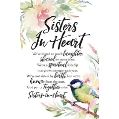 Sisters In Heart Woodland Grace Series Plaque with Easel