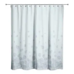 74" Bubbles Shower Curtain Blue