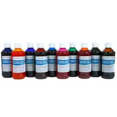 Handy Art&reg; 8oz. Basic Color Washable Liquid Watercolors, 10ct.