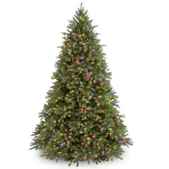 6.5ft. Pre-Lit Feel Real&reg; Jersey Fraser Fir Artificial Christmas Tree, Multicolor Lights
